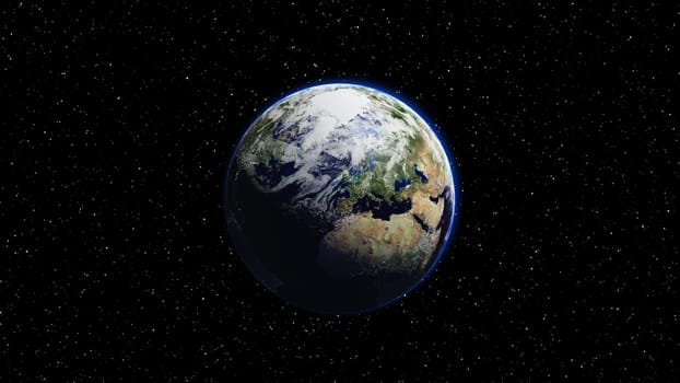 Planet Earth, Globe in space in nebula clouds. Elements of this image are furnished by NASA