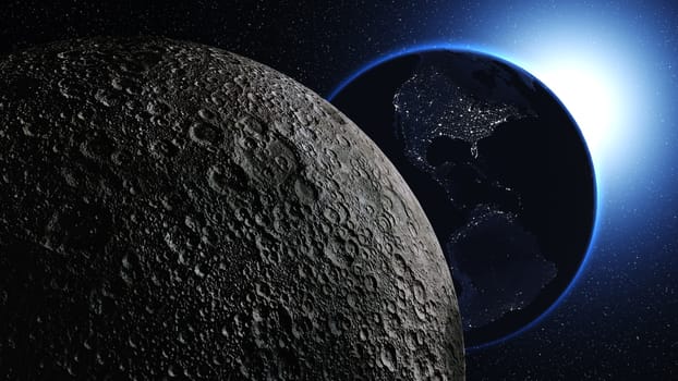 Planet Earth, Globe in space in nebula clouds. Elements of this image are furnished by NASA