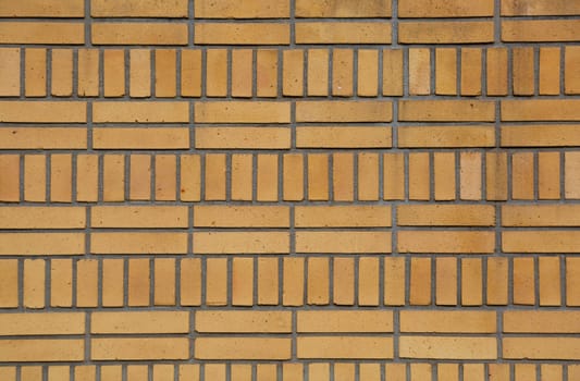 ..Brick wall of a building in art deco style..