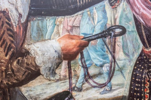 The Surrender of Breda painted by Diego Velazquez, 1635. Detail of Breda Town Keys. Museo del Prado, Madrid