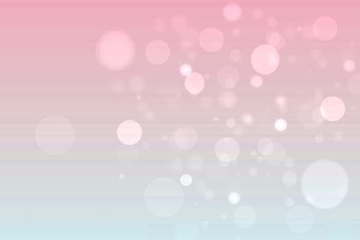 Abstract blurred vivid spring summer light delicate gradient pastel pink blue bokeh background texture with bright soft color circles and glowing bokeh lights. Beautiful backdrop illustration.