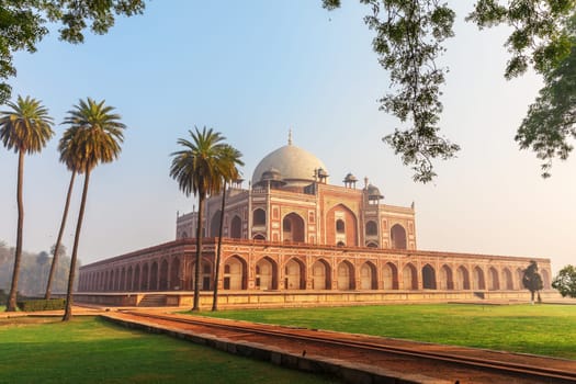 Humayun's Tomb main view, New Delhi, India.