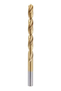 A drill bit isolated on white with clipping path