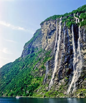 Seven Sisters,Geiranger Fjord, Norway