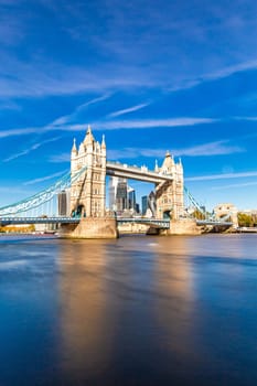 Tower Bridge in London, UK, United Kingdom. Europe.