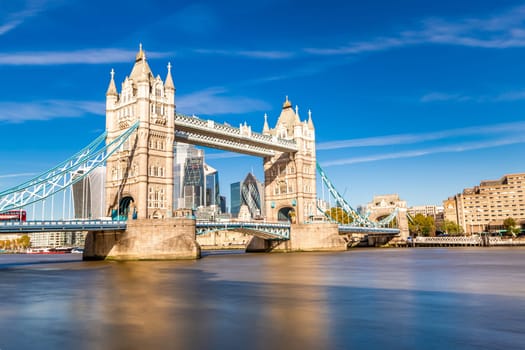 Tower Bridge in London, UK, United Kingdom. Europe.