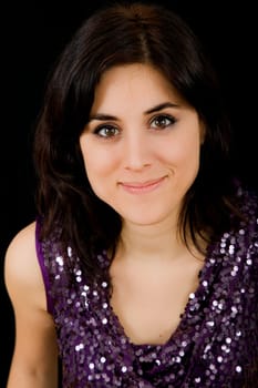 an young beautiful woman close up portrait