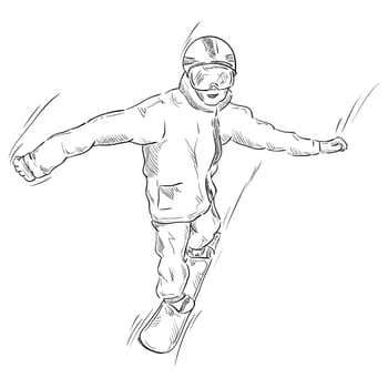 vector - snowboard - isolated on background