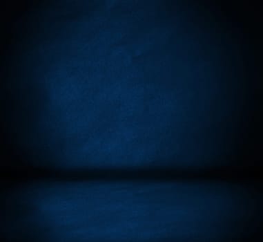 blue wall and floor interior background