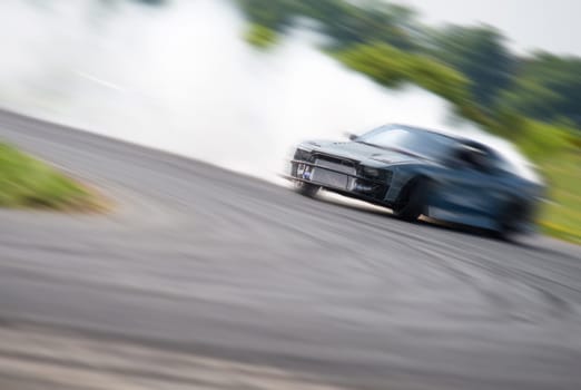 very fast driving,motion blur drift