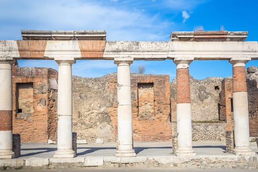 Ancient ruins of Pompeii, Italy