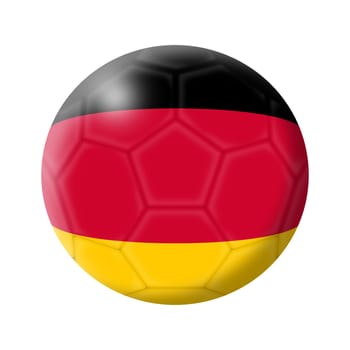 A Germany soccer ball football illustration isolated on white with clipping path..
