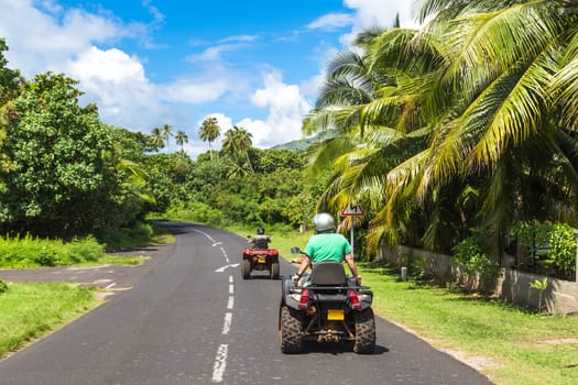 Moorea Island in the French Polynesia.