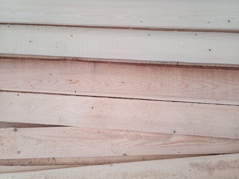Boards with a sawmill. Building material from wood, boards for construction.
