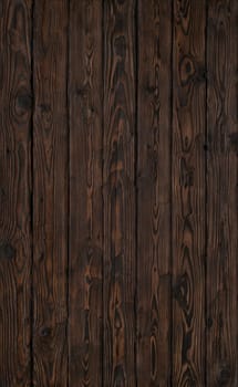 Old wood dark brown burned board, texture and background