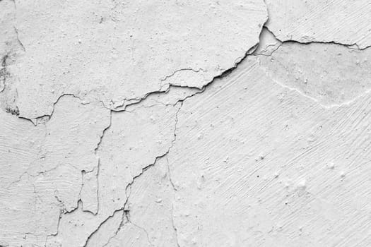 Detail of the cracked stucco - grunge texture
