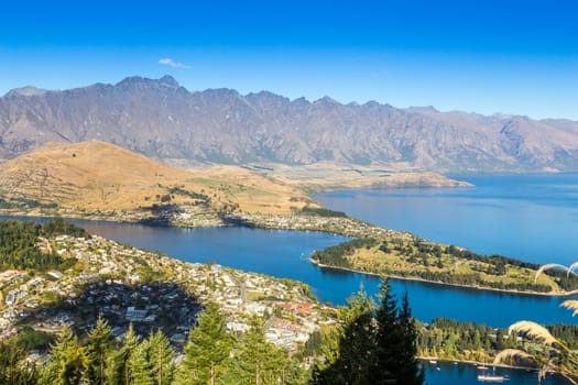 Queenstown in New Zealand. The city of adventure and nature.