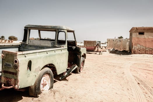 Ghost town of Al Jazirat Al Hamra in Ras Al Khaimah, UAE