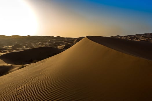 Merzouga in the Sahara Desert in Morocco