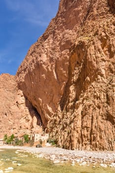 Dades Gorge is a beautiful road between the Atlas Mountains in Morocco