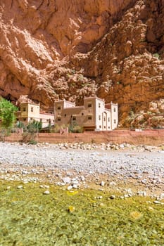 Dades Gorge is a beautiful road between the Atlas Mountains in Morocco