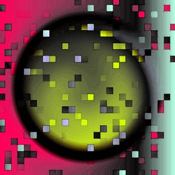 Dark red purple yellow color abstract pixels technology texture for computer graphic