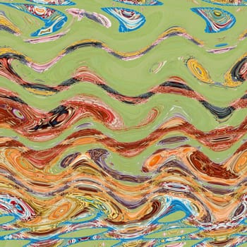 colorful background in spring colors with waves