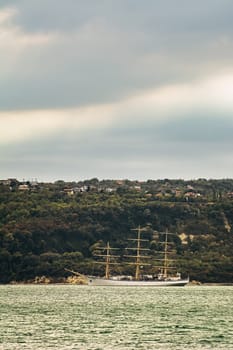 Sailing Ship in the Black Sea, Bulgaria