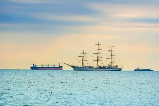 Sailing Ship in the Black Sea, Bulgaria
