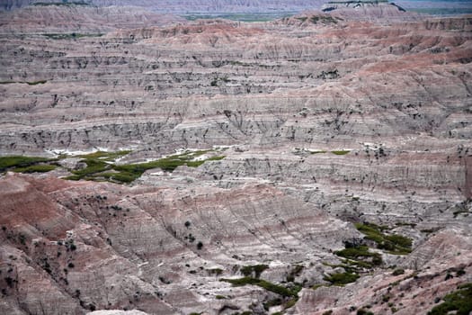 View of the Badlands National Park (South Dakota)