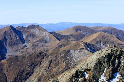 mountain landscape in the Fagaras Mountains, Romania
