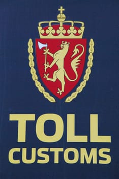 Norway Customs Norwegian Import Export Trade EU Europe Toll Customs Sign Sign Free Trade Zone
