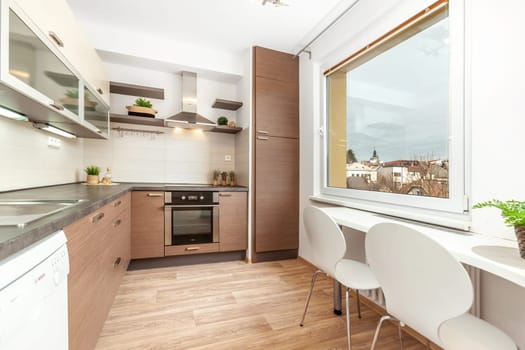 Interior photo shoot in a modern apartment. High quality photo