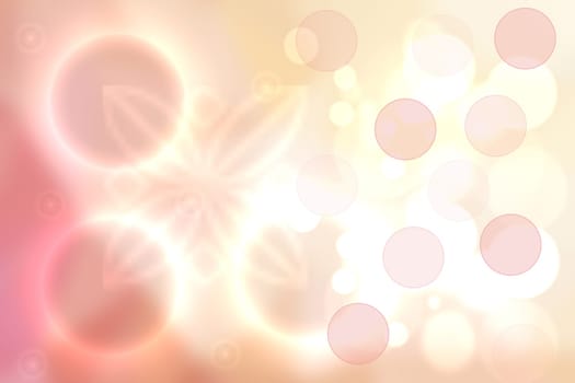 Abstract fresh vivid spring summer light delicate pastel pink yellow bokeh background texture with bright soft color cherry blossoms and flowers. Card concept. Beautiful backdrop illustration.