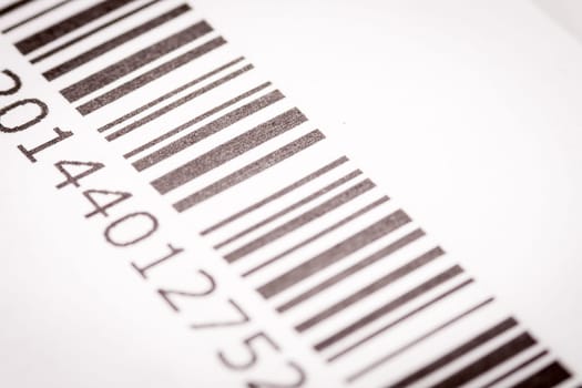 Black and white barcode. Particular of a Barcode