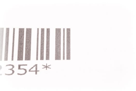 Black and white barcode. Particular of a Barcode