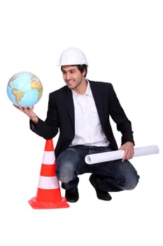 Engineer working abroad