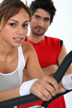 Woman at the gym