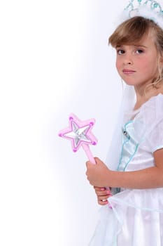 Girl dressed as princess