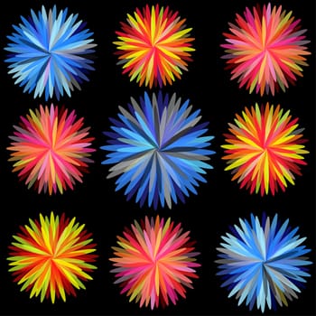 Abstract flowers