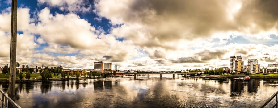 River by City in Sweden