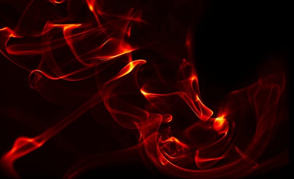 absract fire on black background
