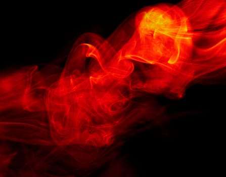 abstract fire on black background