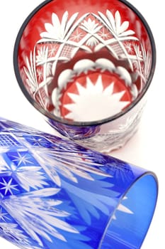Edokiriko, This is Japanese traditional cut glass on white background