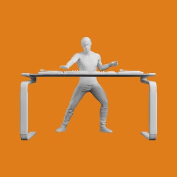 Music DJ Musician Playing in Concert Concept