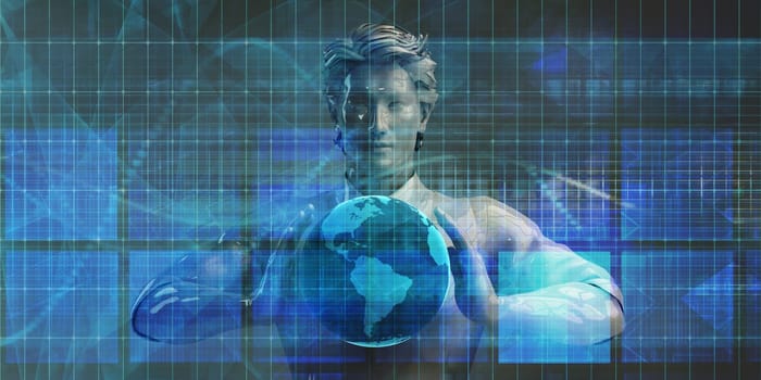 Global Software Company with Technology Data Art