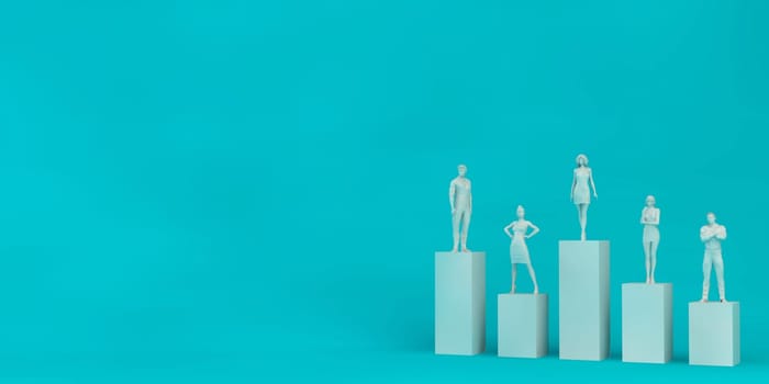 Empowered Business People Standing as a Success Concept