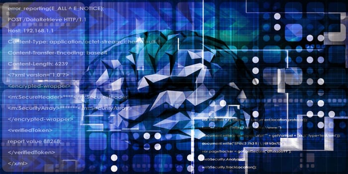 Brain Technology Advanced Science Concept Abstract Background