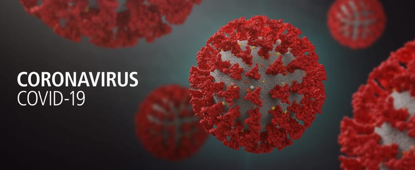 Coronavirus COVID-19 - 3d rendering