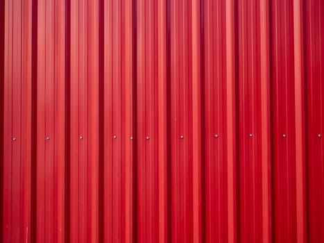 The Red zinc texture wall,metal floor. Red tile roof floor background